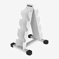 фото Стойка для гантелей металлическая 4-х ярусная, арт. СГ0201 в интернет-магазине спортивных товаров МЯЧИКИ