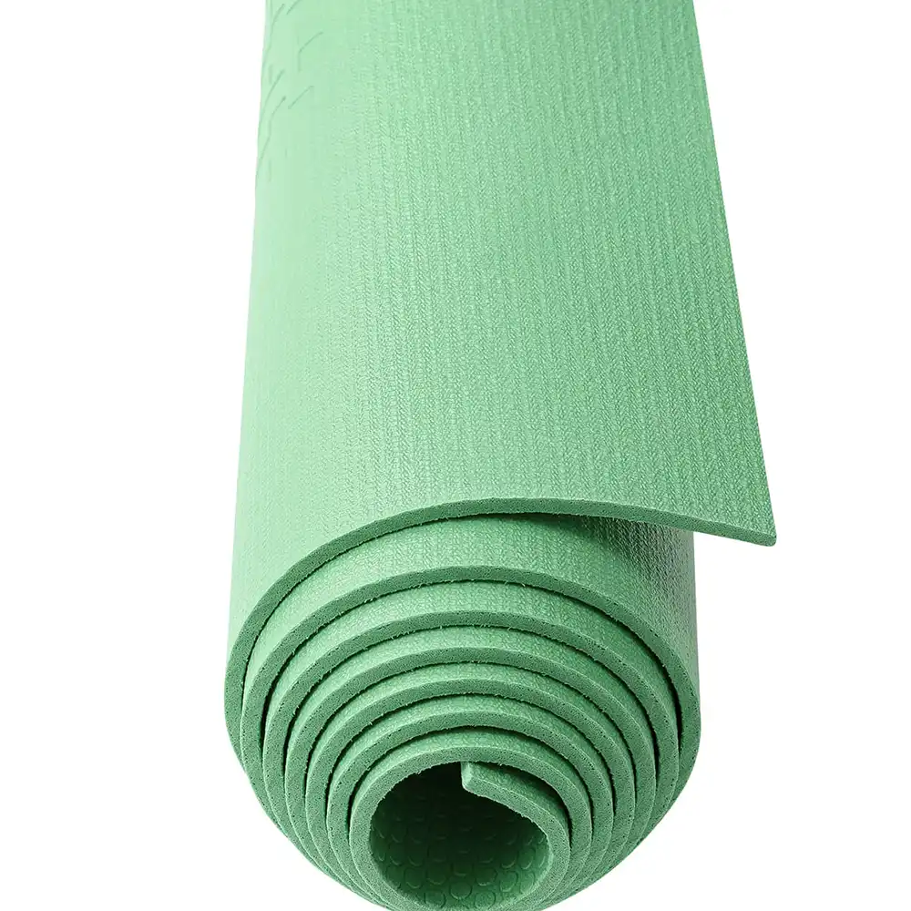 фото Коврик для йоги и фитнеса высокой плотности FM-103 PVC HD, 183x61x0,4 см, зеленый чай в интернет-магазине спортивных товаров МЯЧИКИ