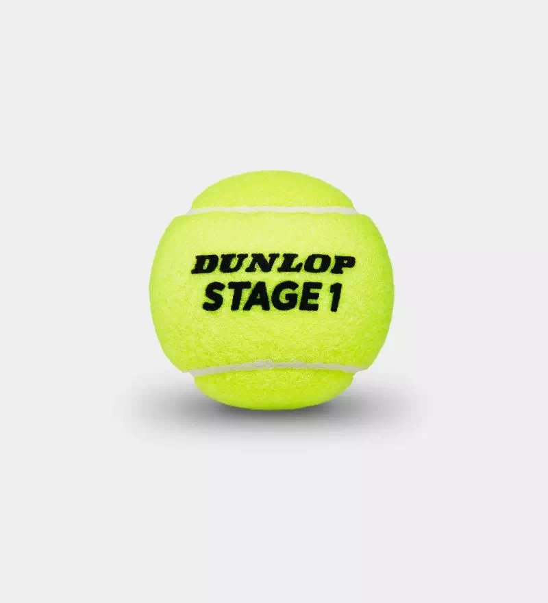 фото Мячи для большого тенниса Dunlop Stage 1, 3 шт, green в интернет-магазине спортивных товаров МЯЧИКИ