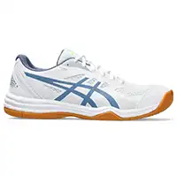 фото Волейбольные кроссовки Asics Upcourt 5, бело-голубые в интернет-магазине спортивных товаров МЯЧИКИ