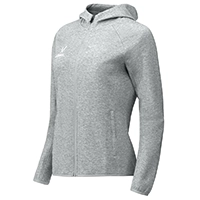 фото Худи на молнии женское ESSENTIAL Athlete Hooded FZ Jacket W, серый в интернет-магазине спортивных товаров МЯЧИКИ