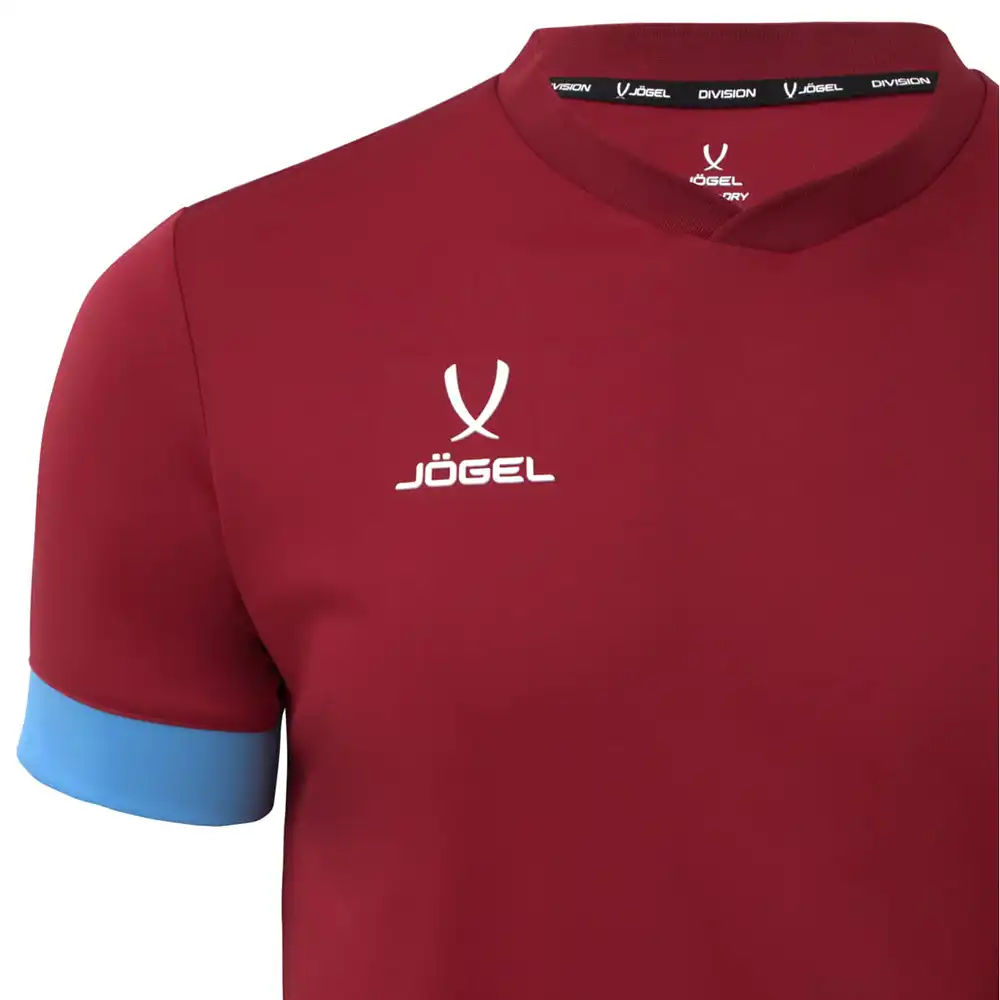 фото Футболка игровая DIVISION PerFormDRY Union Jersey, гранатовый/голубой/белый в интернет-магазине спортивных товаров МЯЧИКИ