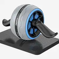 фото Ролик для пресса Proiron инерционный с ковриком, серо-голубой, арт. РПИ01 в интернет-магазине спортивных товаров МЯЧИКИ