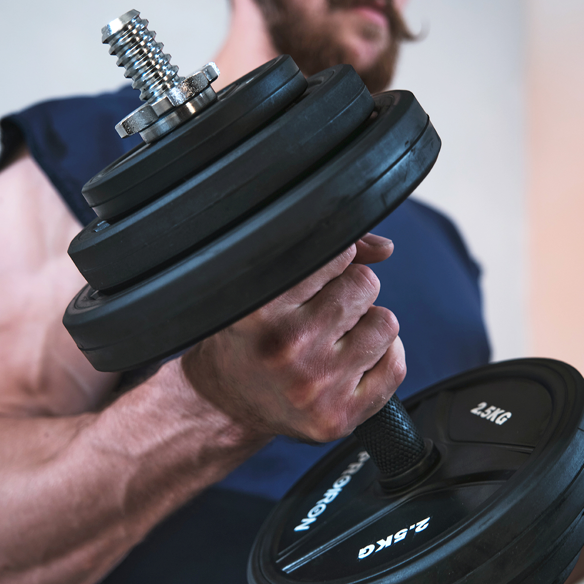 фото Гантель из нержавеющей стали Proi в интернет-магазине спортивных товаров МЯЧИКИ