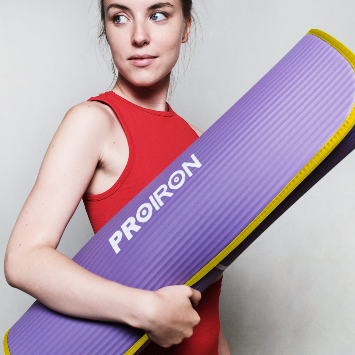фото Коврик для йоги и фитнеса Proiron 1830*660*10мм NBR, фиолетовый в интернет-магазине спортивных товаров МЯЧИКИ