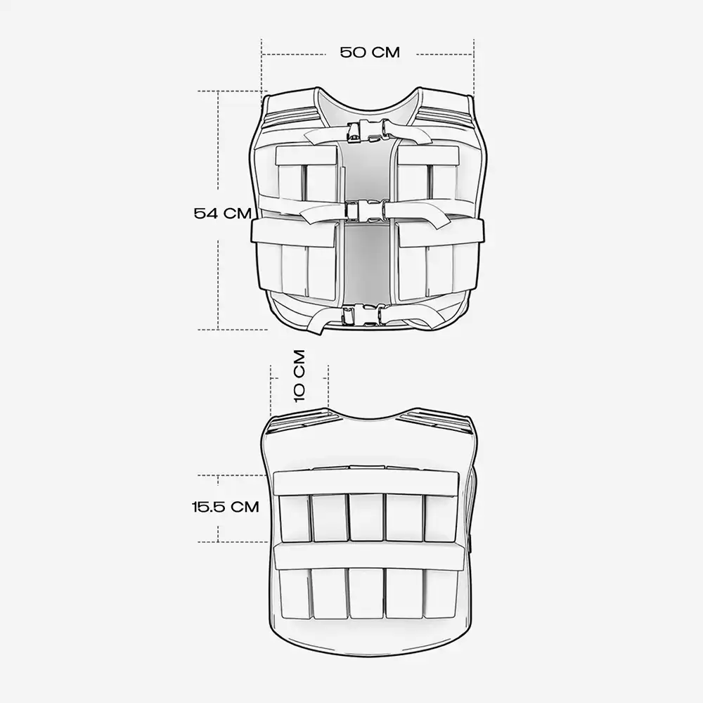 фото Жилет утяжелитель Proiron 10 кг, арт. ЖУ010 в интернет-магазине спортивных товаров МЯЧИКИ