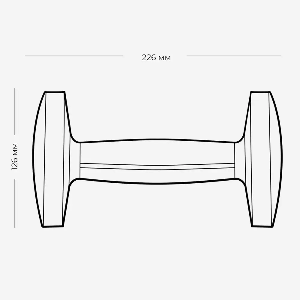 фото Proiron Гантель из нержавеющей стали и орехового дерева 8 кг, арт. Г1080НО в интернет-магазине спортивных товаров МЯЧИКИ