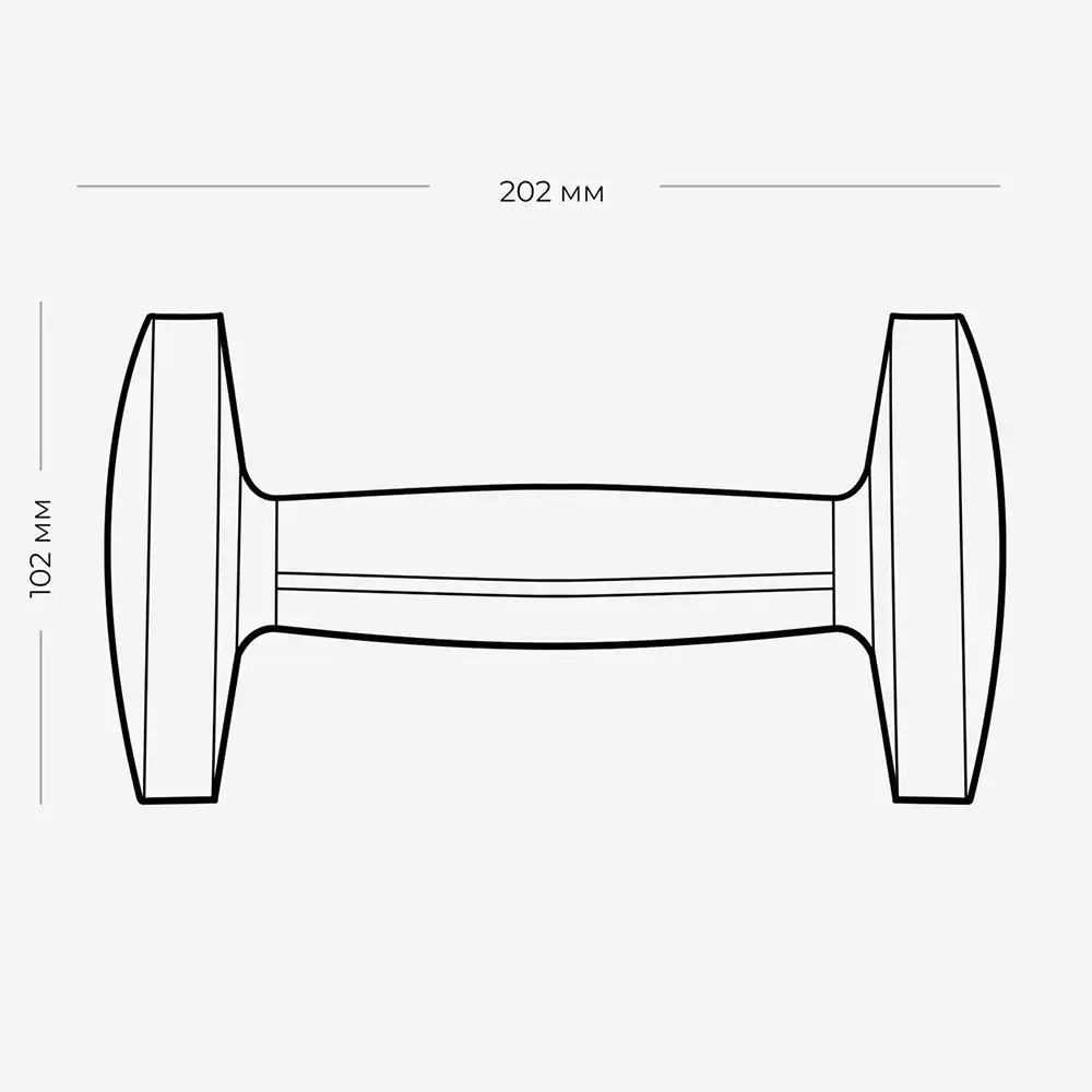 фото Proiron Гантель из нержавеющей стали и орехового дерева 4 кг, арт. Г1040НО в интернет-магазине спортивных товаров МЯЧИКИ