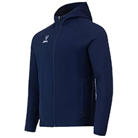 фото Худи на молнии ESSENTIAL Athlete Hooded FZ Jacket, темно-синий в интернет-магазине спортивных товаров МЯЧИКИ