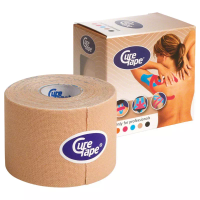 фото Кинезио тейп CureTape Neutral, 5 см x 5 м в интернет-магазине спортивных товаров МЯЧИКИ