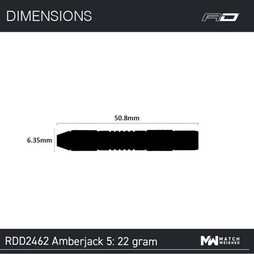фото Red Dragon Amberjack 5 22gr. 90% вольфрам. Дротики для дартса в интернет-магазине спортивных товаров МЯЧИКИ