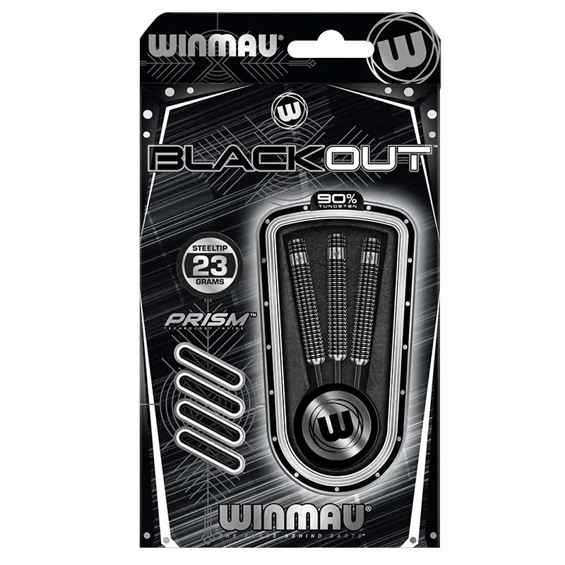 фото Winmau Blackout 23 gr. 90% вольфрам. Дротики для дартса в интернет-магазине спортивных товаров МЯЧИКИ