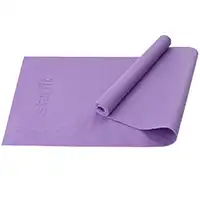 фото Коврик для йоги и фитнеса FM-101, PVC, 183x61x0,3 см, фиолетовый пастель в интернет-магазине спортивных товаров МЯЧИКИ