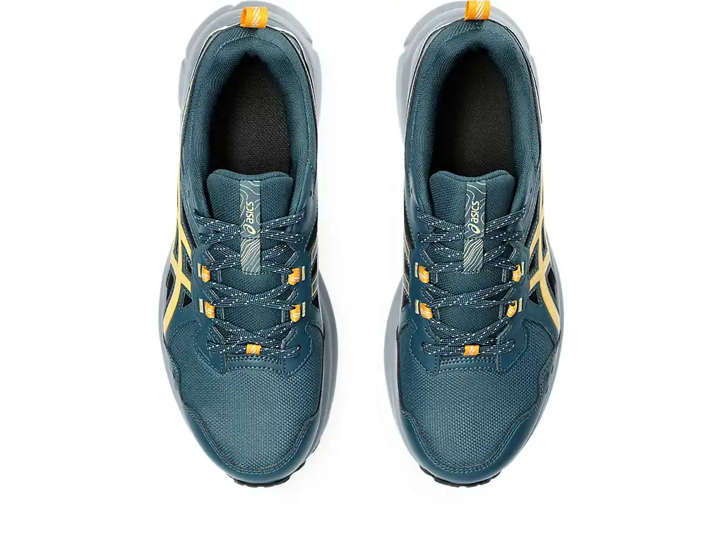 фото Кроссовки для бега Asics Trail Scout 3, сине-жёлтые в интернет-магазине спортивных товаров МЯЧИКИ