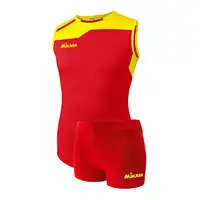 фото Форма волейбольная игровая Mikasa Maglia, женская, красный в интернет-магазине спортивных товаров МЯЧИКИ