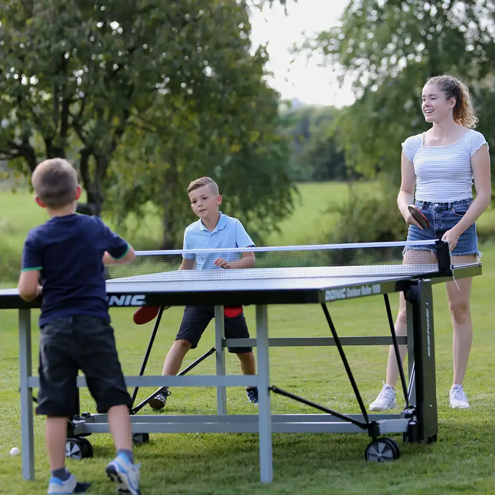фото Теннисный стол DONIC OUTDOOR ROLLER 1000 BLUE в интернет-магазине спортивных товаров МЯЧИКИ