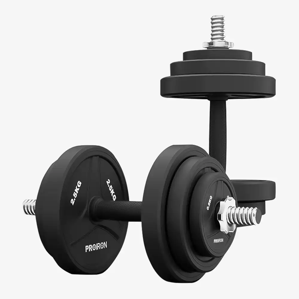 фото Proiron Гантели разборные обрезиненные 2шт по 10кг, арт. Г2100РО в интернет-магазине спортивных товаров МЯЧИКИ