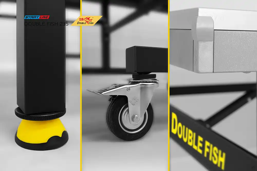 фото Стол теннисный Double Fish 235 черный в интернет-магазине спортивных товаров МЯЧИКИ