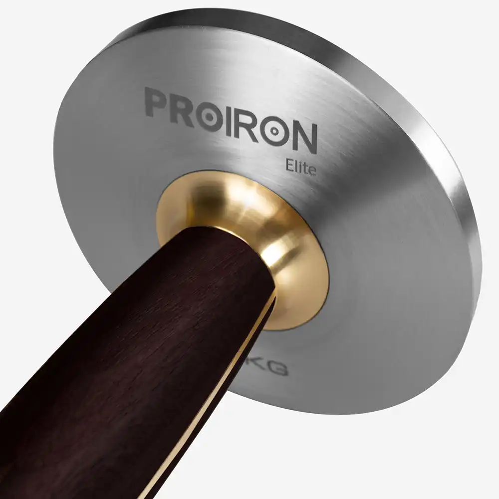 фото Proiron Гантель из нержавеющей стали и черного дерева 1 кг, арт. Г1010НЧ в интернет-магазине спортивных товаров МЯЧИКИ