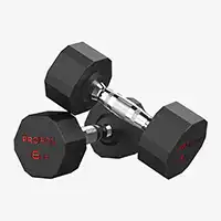 фото Proiron Гантели обрезиненные 2шт по 8кг, арт. Г2080ОБР в интернет-магазине спортивных товаров МЯЧИКИ