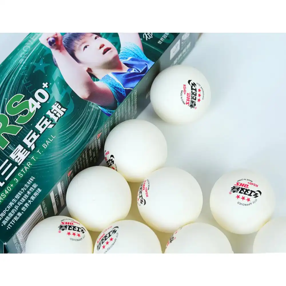 фото Мячи для настольного тенниса DHS RS40A 3*** ITTF, 1 шт., бел. пластик в интернет-магазине спортивных товаров МЯЧИКИ