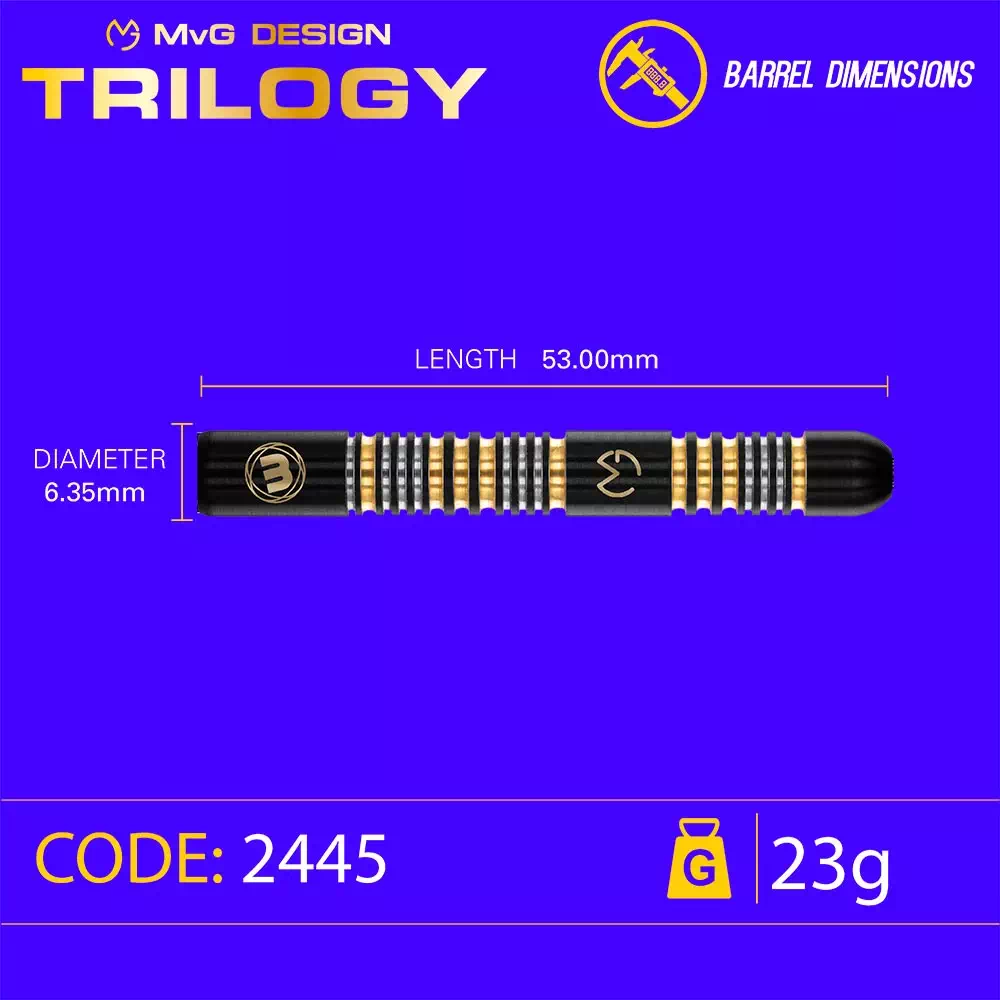 фото Winmau MvG Trilogy 23 gr. 90% вольфрам. Дротики для дартса в интернет-магазине спортивных товаров МЯЧИКИ фото Winmau MvG Trilogy 23 gr. 90% вольфрам. Дротики для дартса в интернет-магазине спортивных товаров МЯЧИКИ