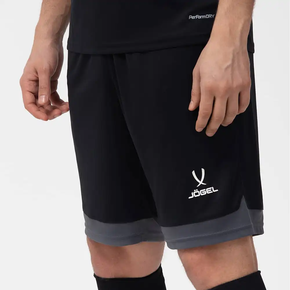 фото Шорты игровые DIVISION PerFormDRY Union Shorts, черный/темно-серый/белый в интернет-магазине спортивных товаров МЯЧИКИ