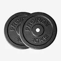 фото Proiron Набор чугунных дисков 2 х 10 кг, арт. НЧД2100 в интернет-магазине спортивных товаров МЯЧИКИ