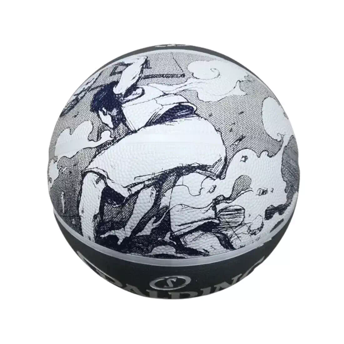 фото Мяч баскетбольный 7 SPALDING Sketch black