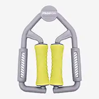 фото Массажер для тела роликовый Proiron, желто-серый, арт. АМК0202 в интернет-магазине спортивных товаров МЯЧИКИ