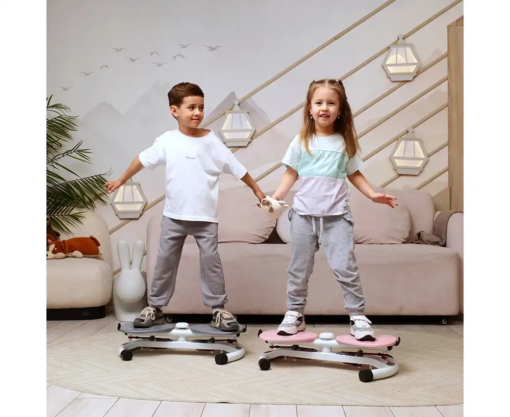 фото Фитнес платформа/горнолыжный тренажёр DFC "Twister Bow" с эспандерами в интернет-магазине спортивных товаров МЯЧИКИ