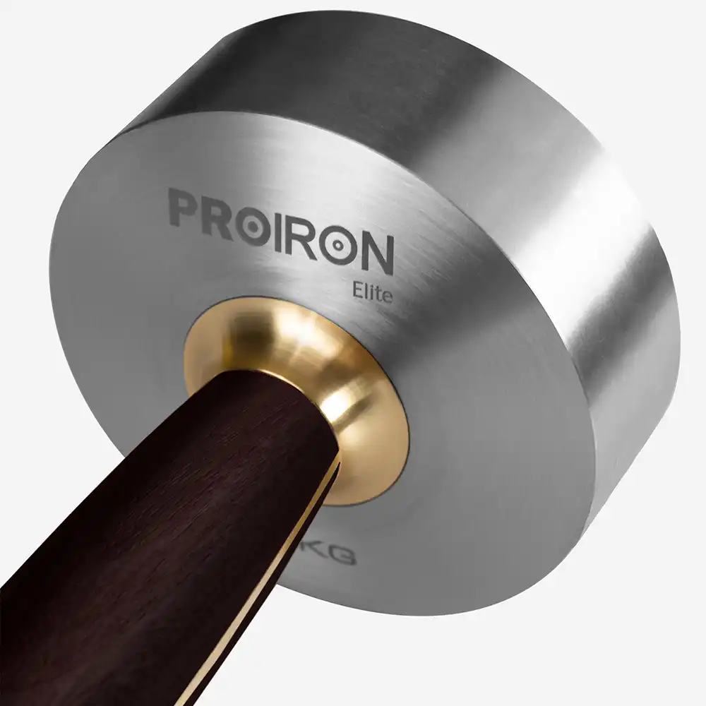 фото Proiron Гантель из нержавеющей стали и черного дерева 5 кг, арт. Г1050НЧ в интернет-магазине спортивных товаров МЯЧИКИ