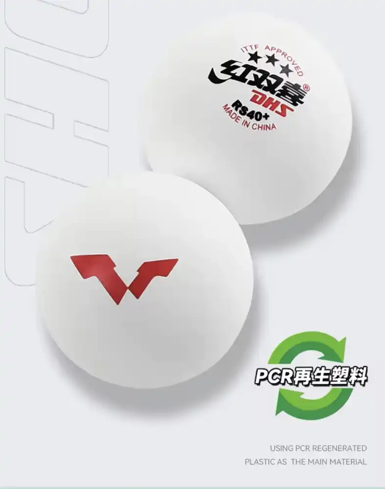 фото Мячи для настольного тенниса DHS RS40+WTT 3*** ITTF, 1 шт., бел. пластик в интернет-магазине спортивных товаров МЯЧИКИ