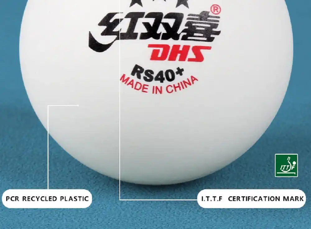 фото Мячи для настольного тенниса DHS RS40+WTT 3*** ITTF, 1 шт., бел. пластик в интернет-магазине спортивных товаров МЯЧИКИ