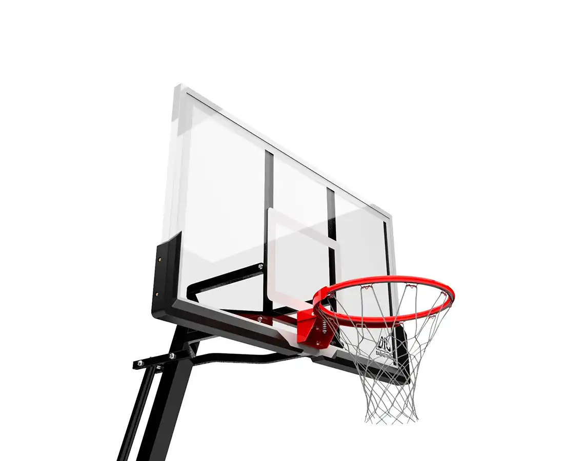 фото Баскетбольная мобильная стойка DFC STAND54G 136x80cm стеклo в интернет-магазине спортивных товаров МЯЧИКИ