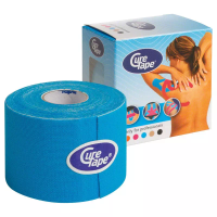 фото Кинезио тейп CureTape Blue, 5 см x 5 м в интернет-магазине спортивных товаров МЯЧИКИ